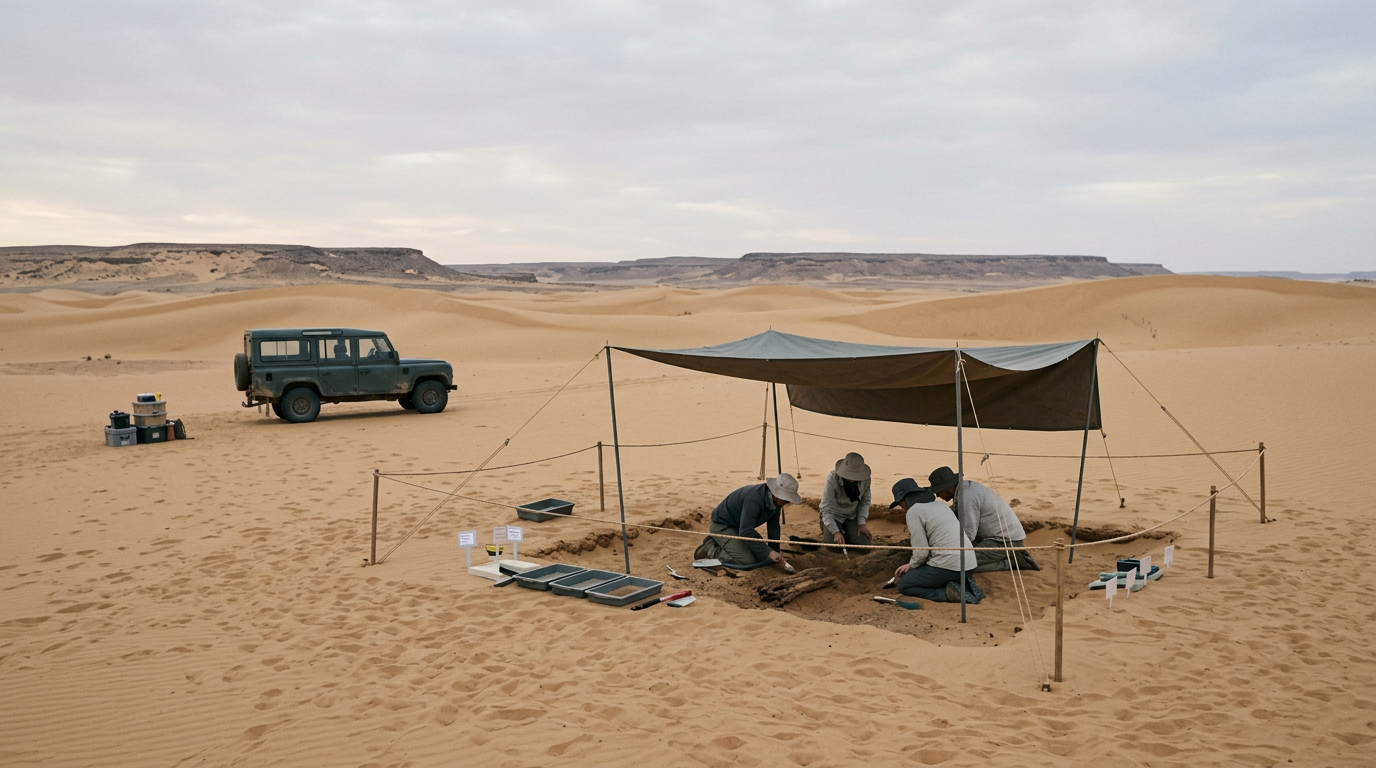 Sahara Desert, once lush green jungle, teeming with life.