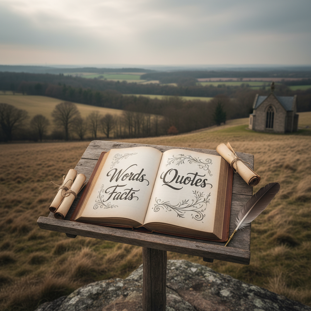 December words, facts, and quotes image.