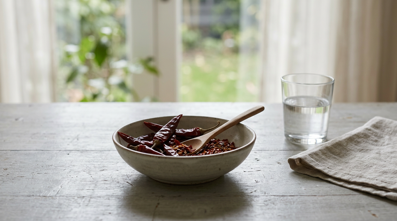 Spicy food on a plate, signaling weight loss potential