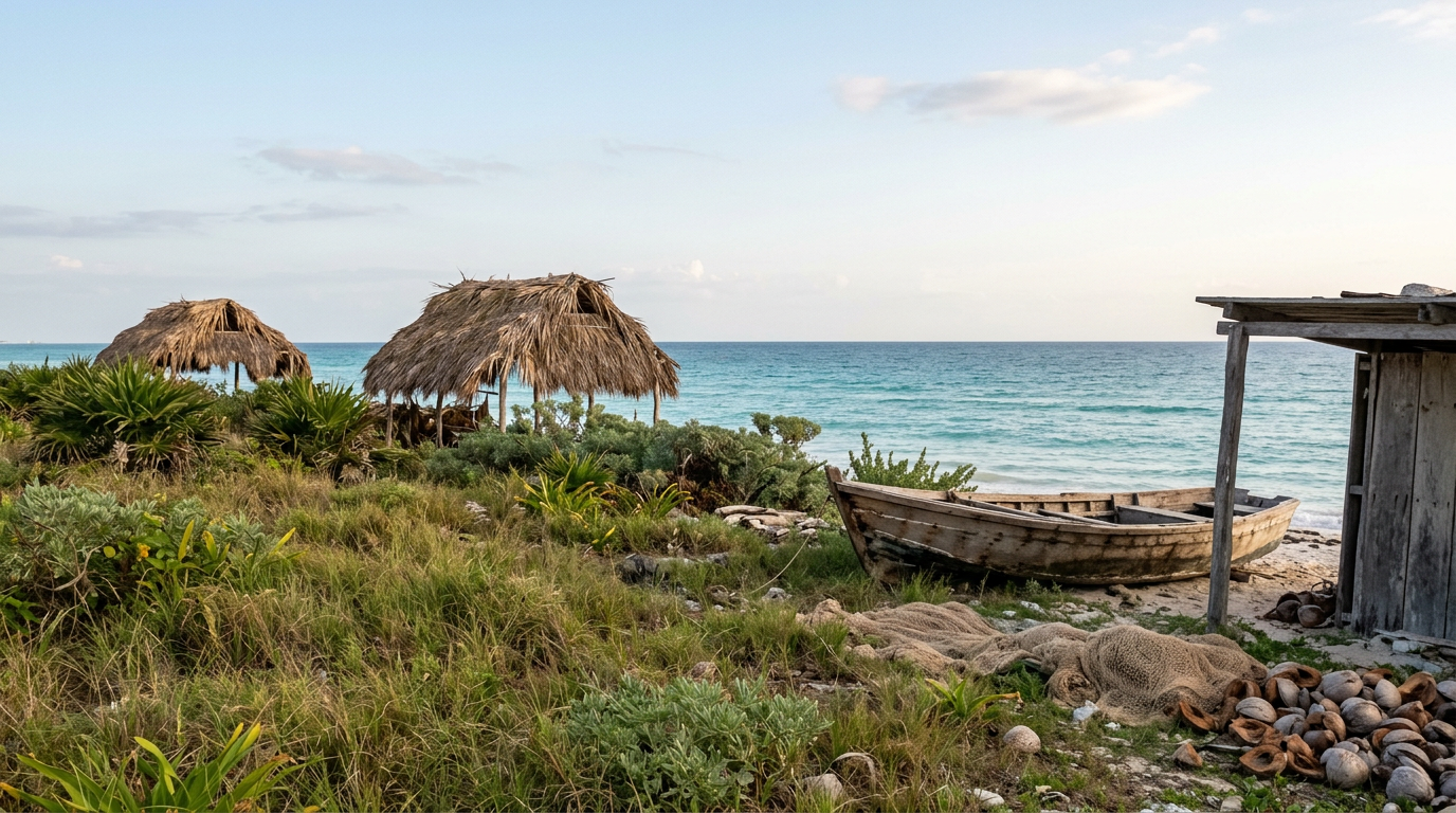 Cancun's transformation over time, before and after 1970.