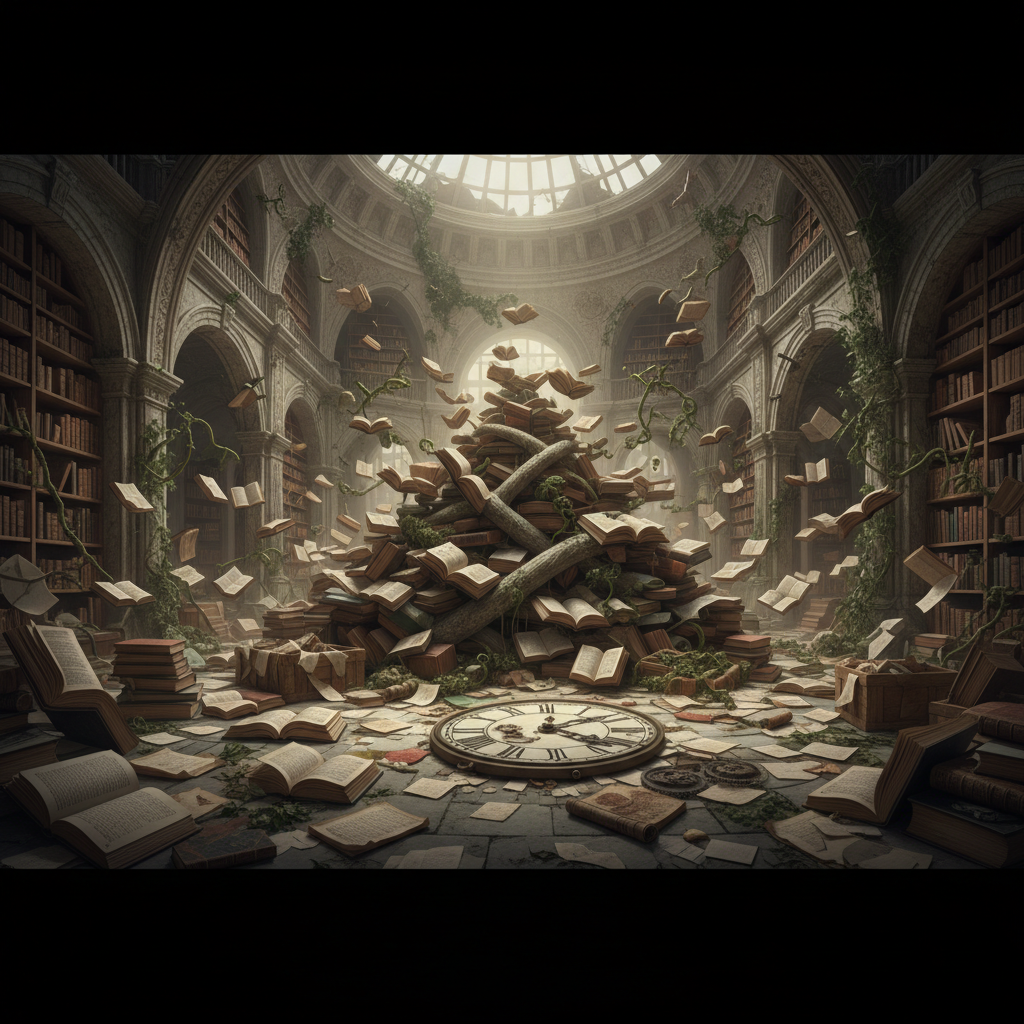 Tangled timeline with historical anomalies