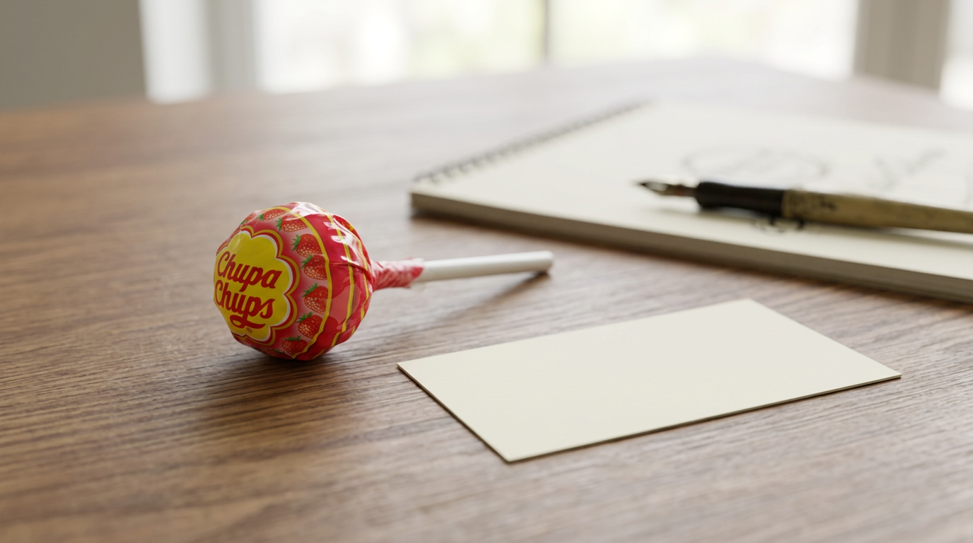 Salvador Dalí signature lollipop logo design