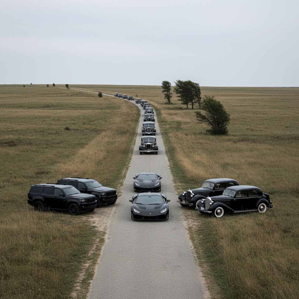 Cortège and alternatives: procession, entourage, cavalcade, parade