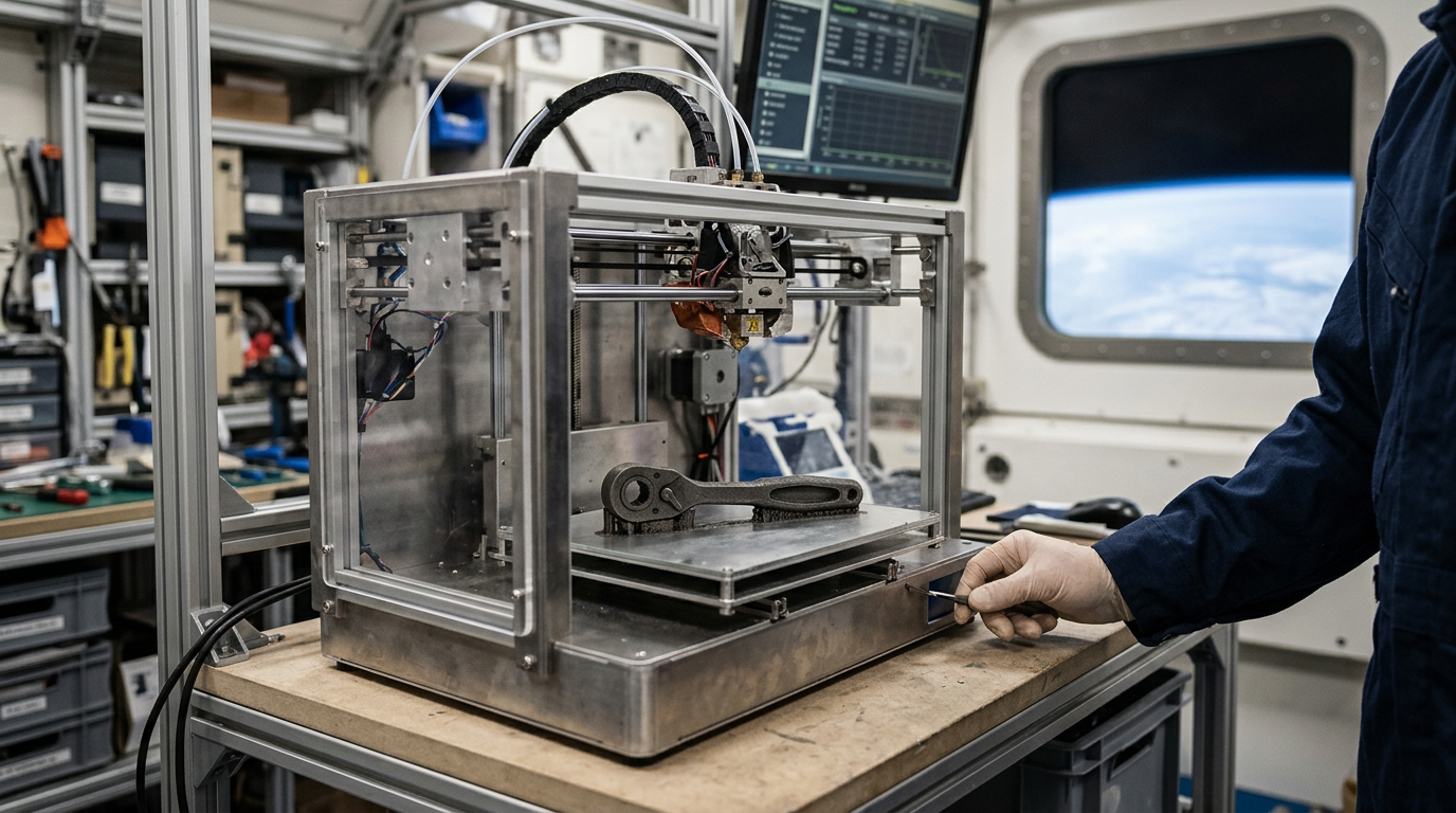 NASA emails a wrench to space, a technological first in astronaut maintenance.