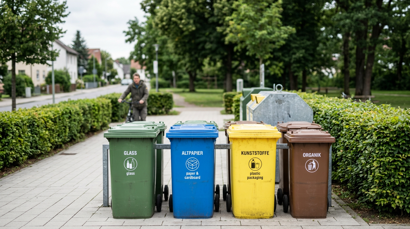 Woman holding plastic bottles for recycling, highlighting national recycling efforts