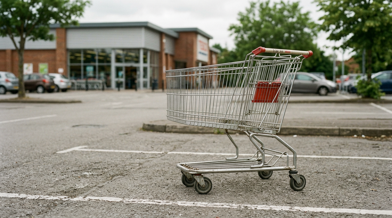 Shopping trolley designed in 1936 by Sylvan Goldman.