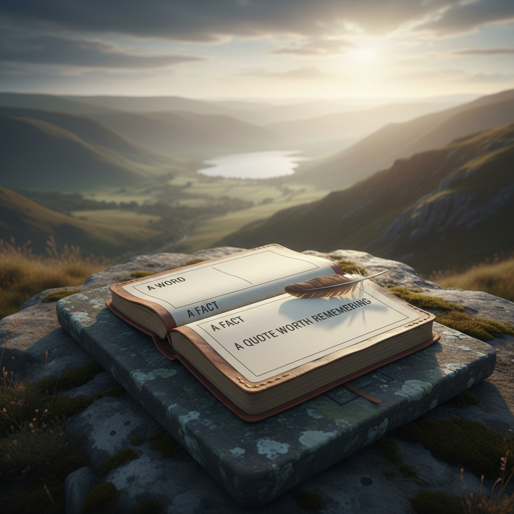 Article title: This Week, Properly Read: A Word, a Fact, a Quote Worth Remembering