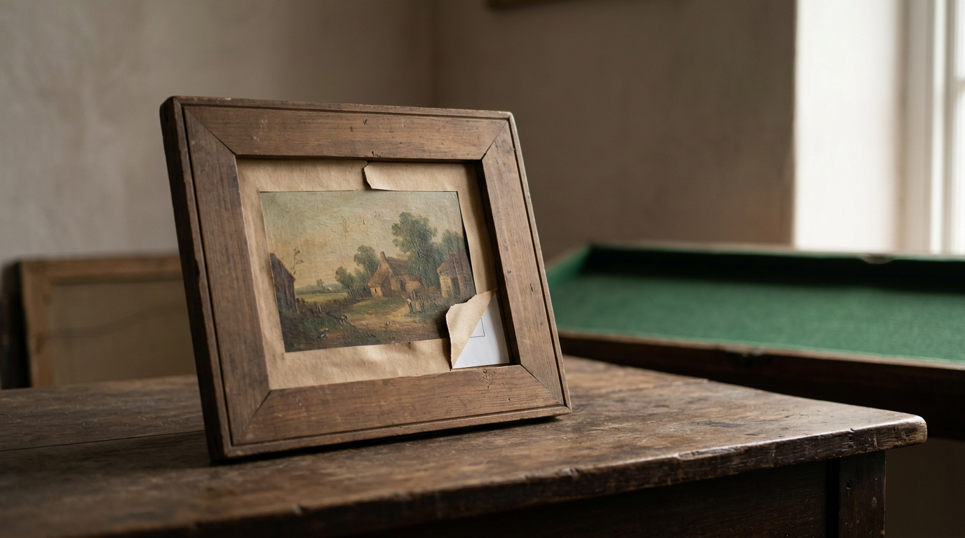 Man finds rare Declaration of Independence behind flea market painting.