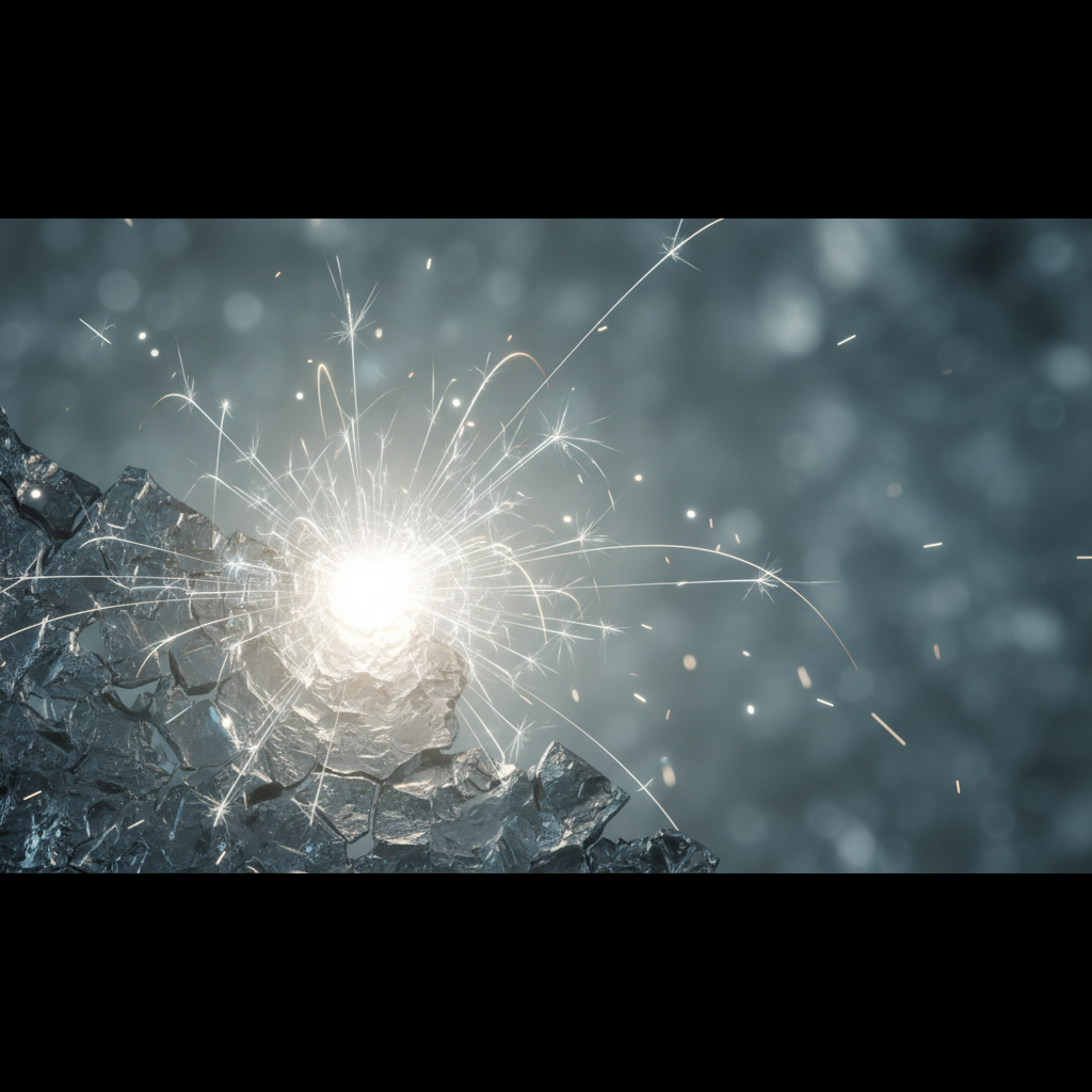 Zinc spark from inorganic flash of light