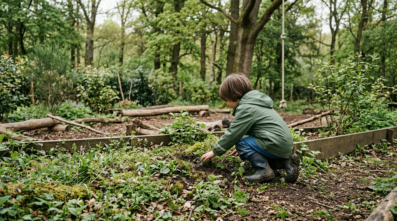 A recent study found biodiverse playgrounds improved children's immune markers in 28 days. Forest soil and plants beat sterile rubber and gravel.