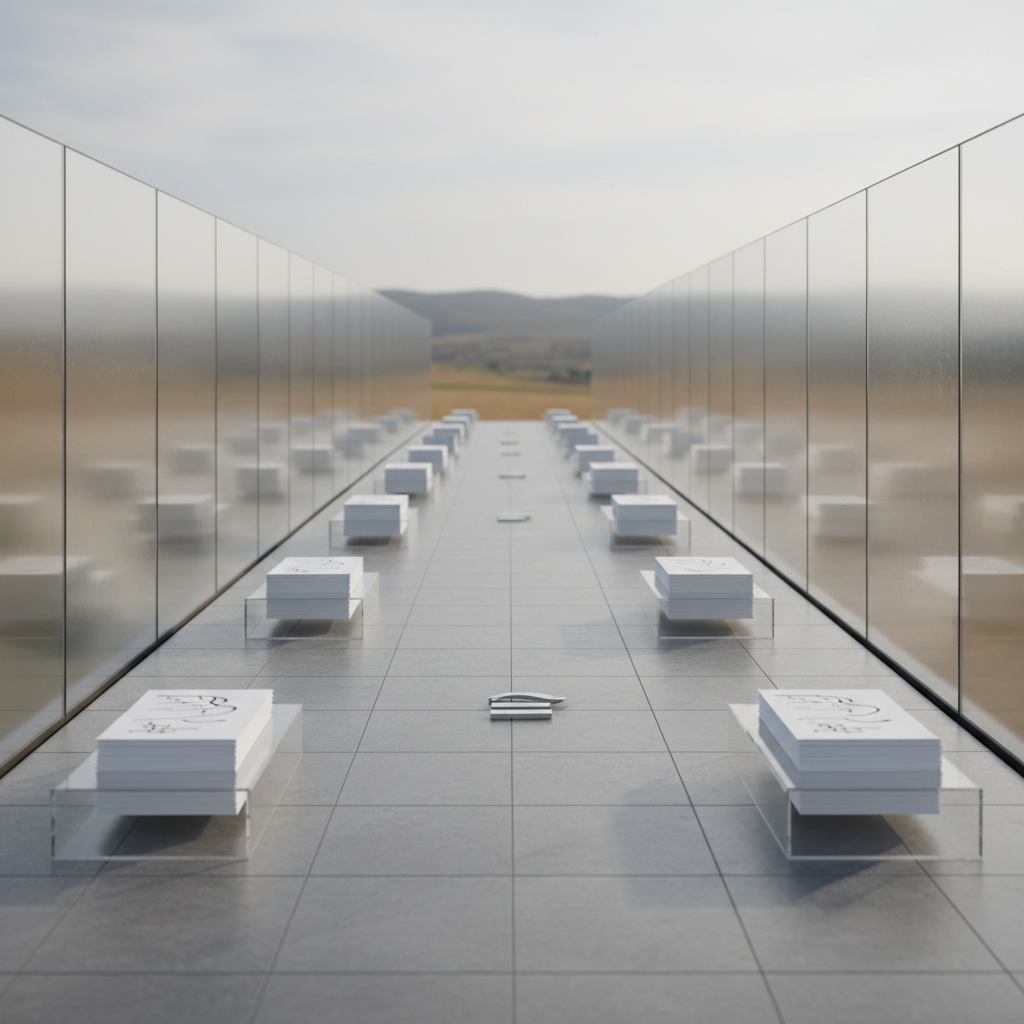 Woman speaking at job interview.