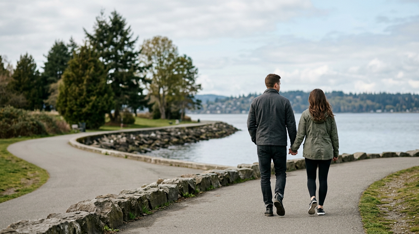 Men slow down walking speed with romantic partners in Seattle study