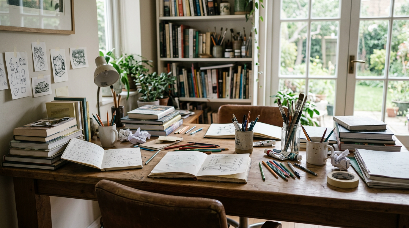 Messy desk, creative thinking, unconventional choices, 2013 study
