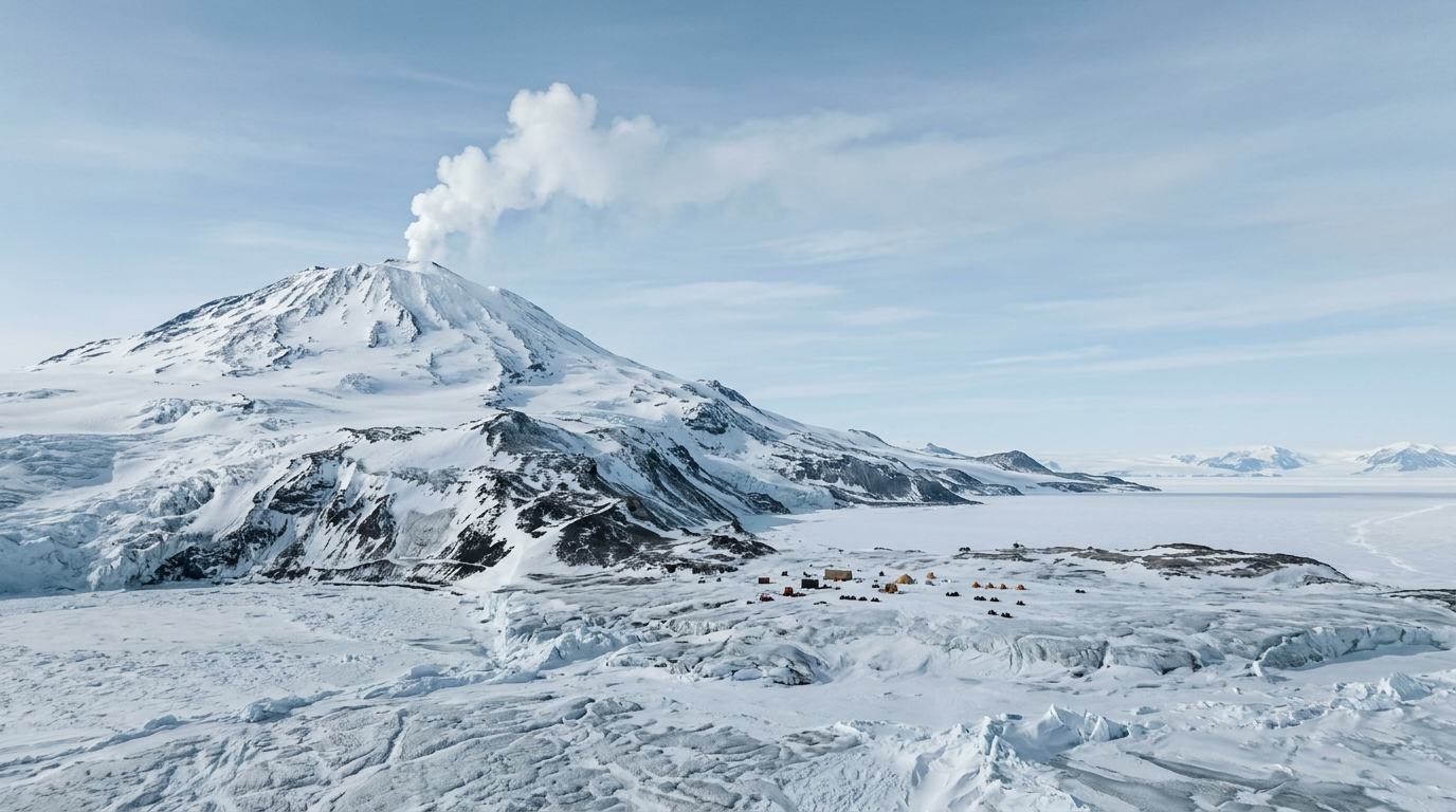 Antarctica has a volcano that spits gold dust into the air. Mount Erebus releases tiny particles of crystallised gold from its volcanic gas.