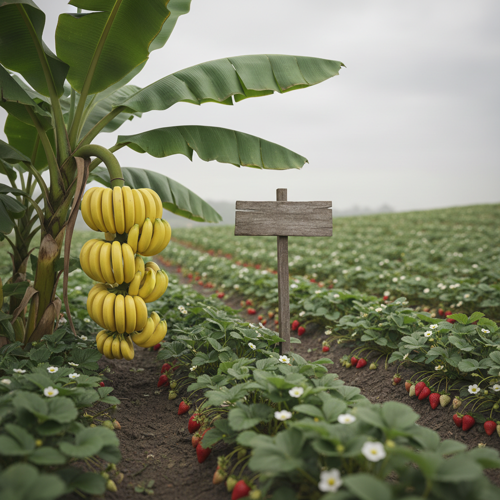 Woman holding a banana, close up