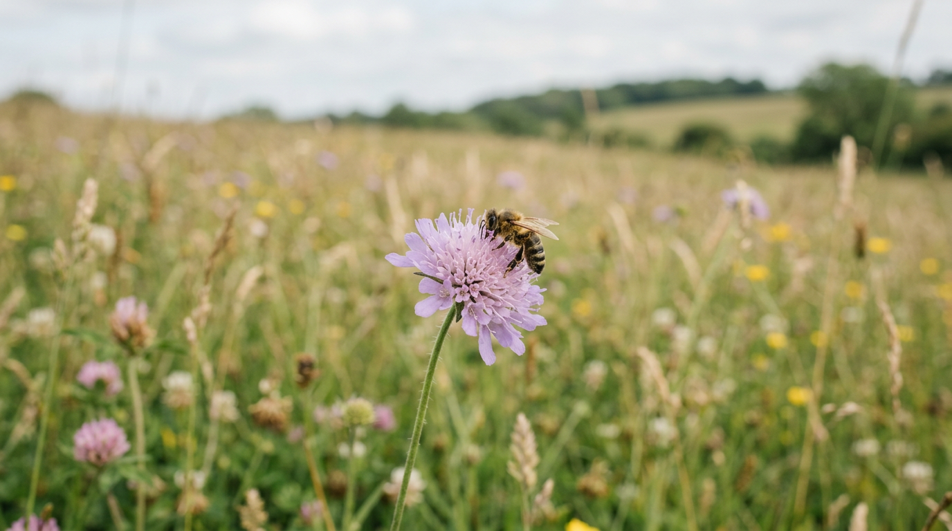 Bees recognizing individual human faces, close-up.