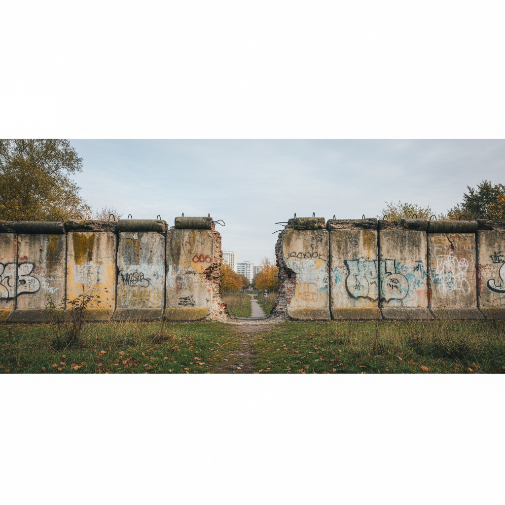 Berlin Wall demolition in 1989