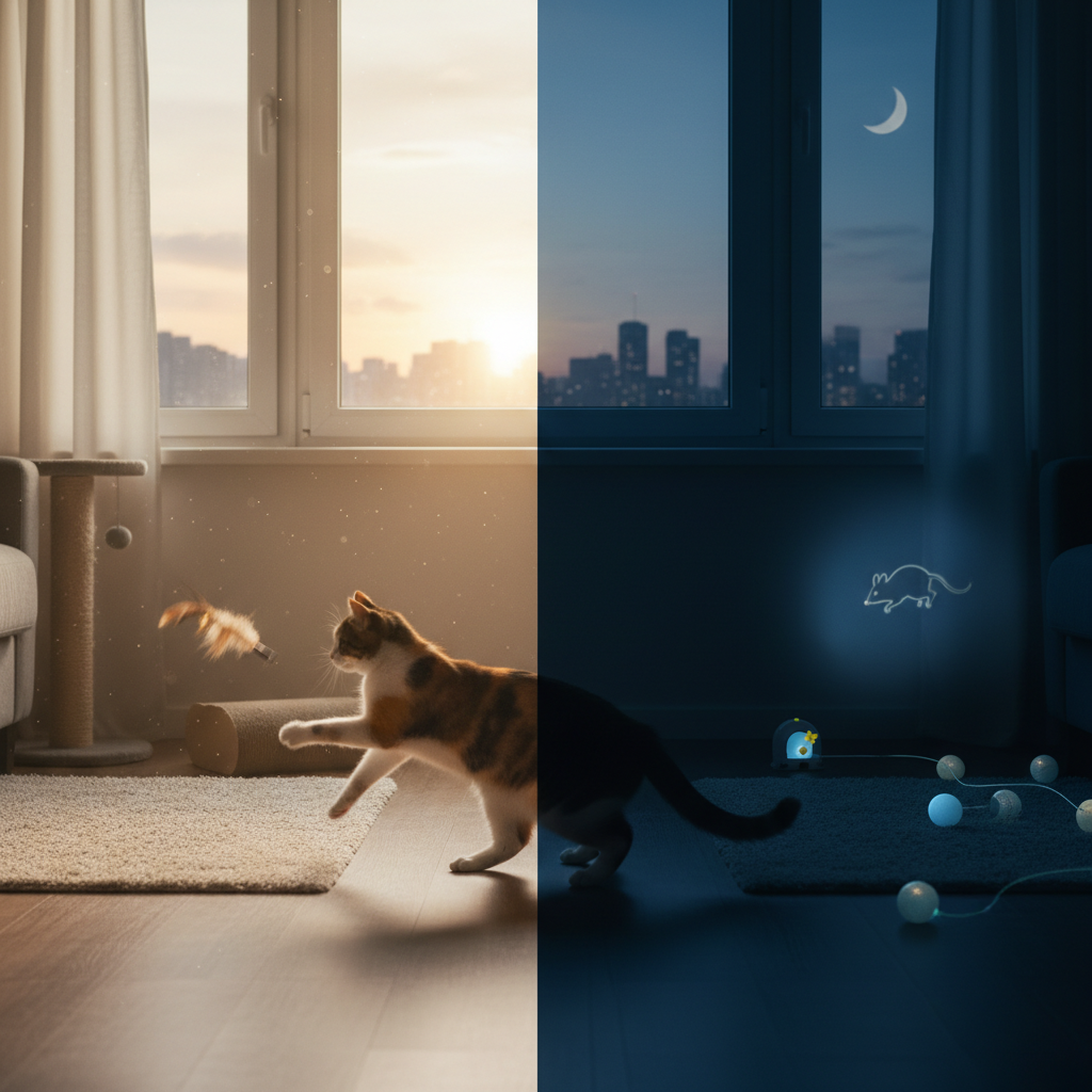 Day vs. night animal activity chart