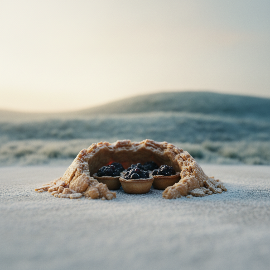 Mince pie history: savoury pies shaped like a manger.