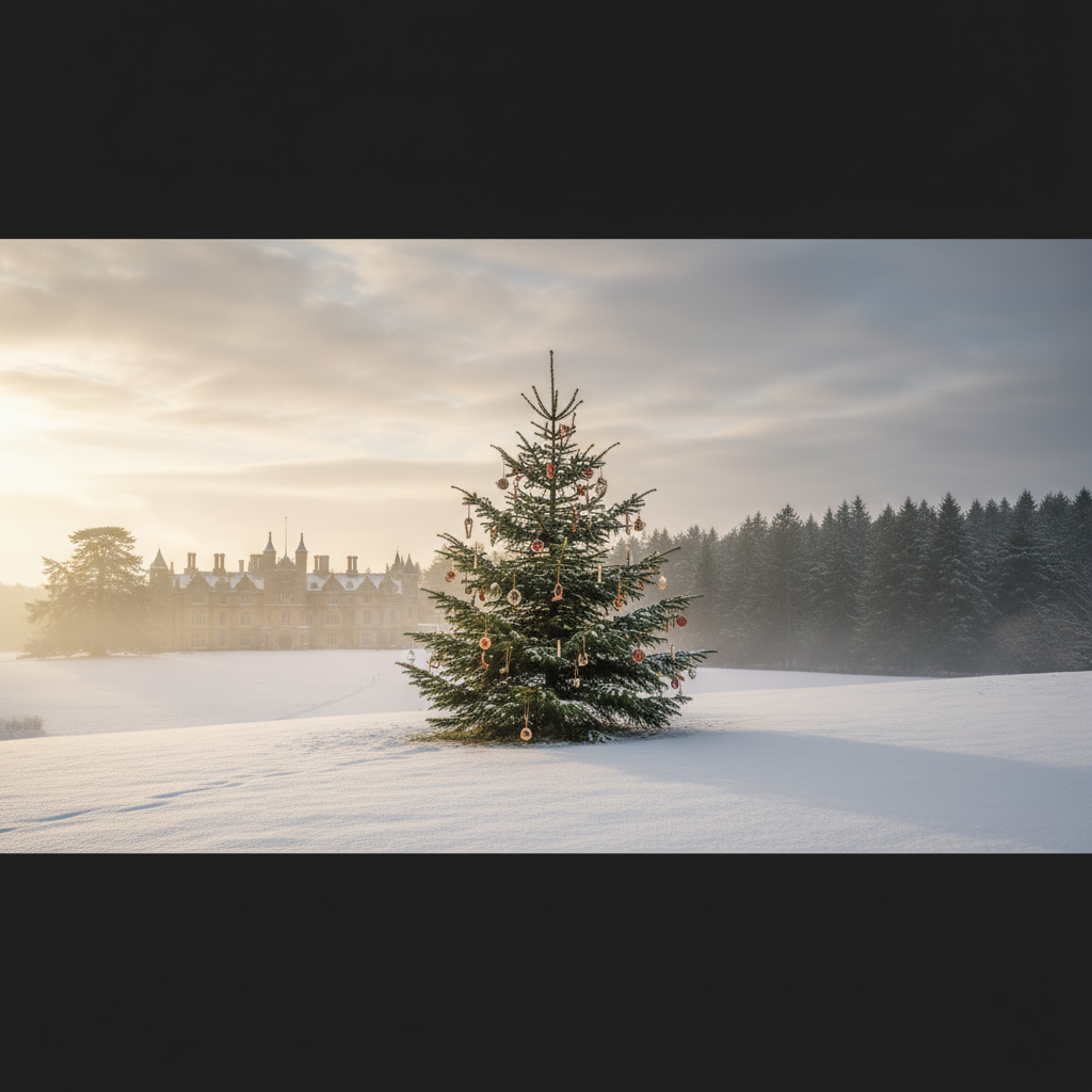 Queen Charlotte's Christmas tree at Windsor Castle, 1800 postcard