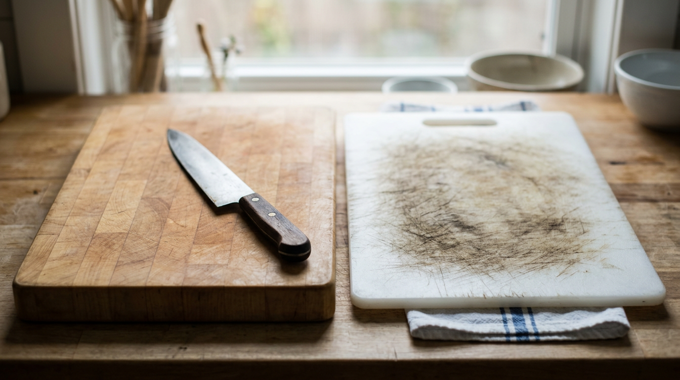 Wooden vs. plastic cutting boards: bacteria survival comparison study.