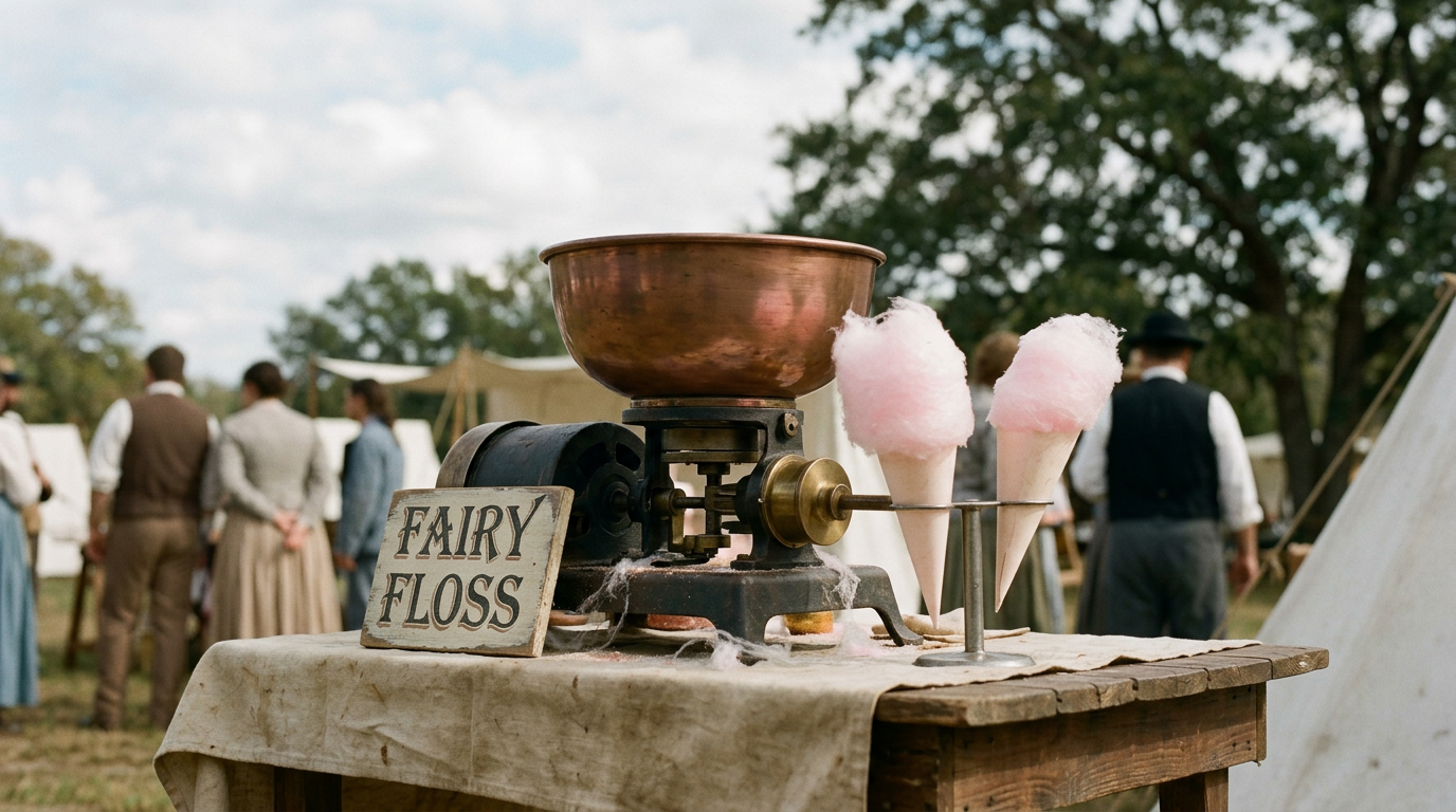 William J. Morrison, dentist and co-inventor of the electric cotton candy machine, 1897.