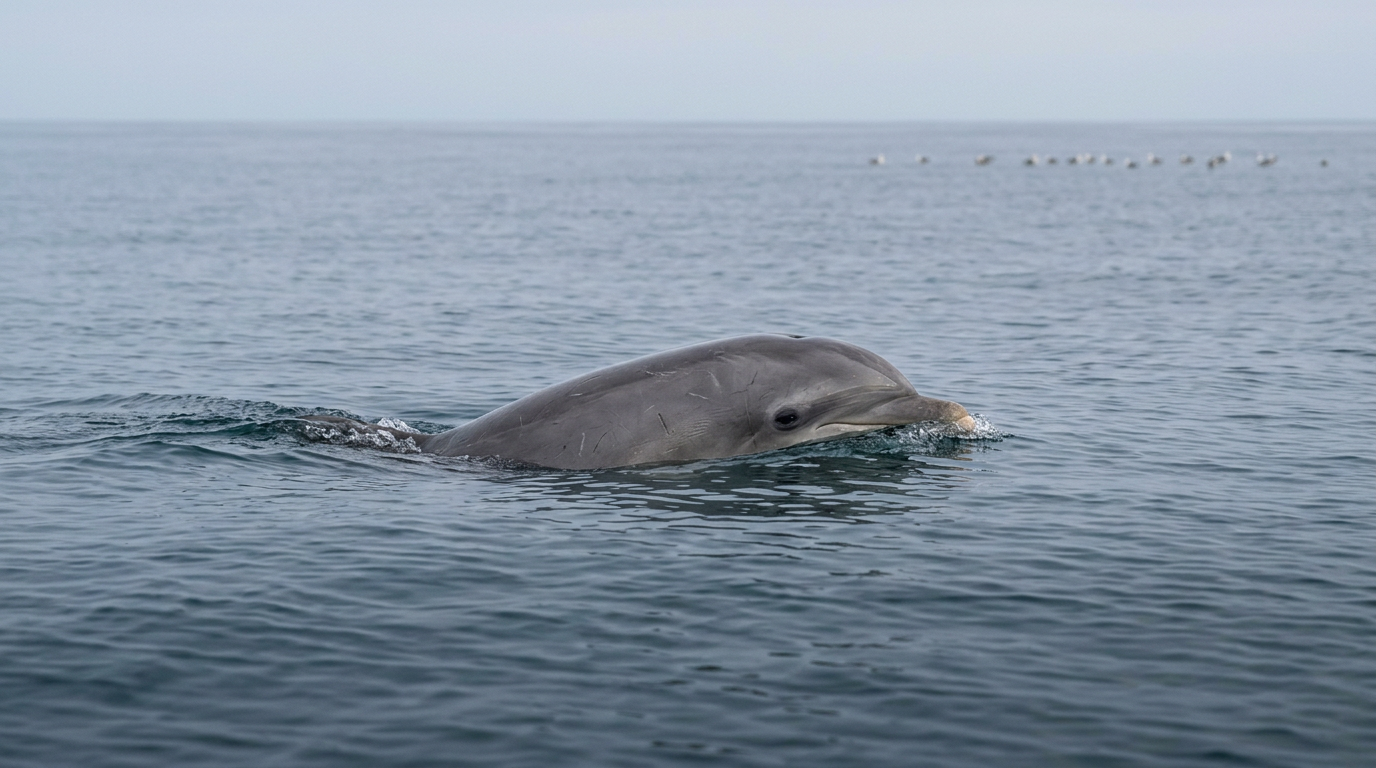 Dolphin and bird unihemispheric sleep: one brain half rests, one eye open.