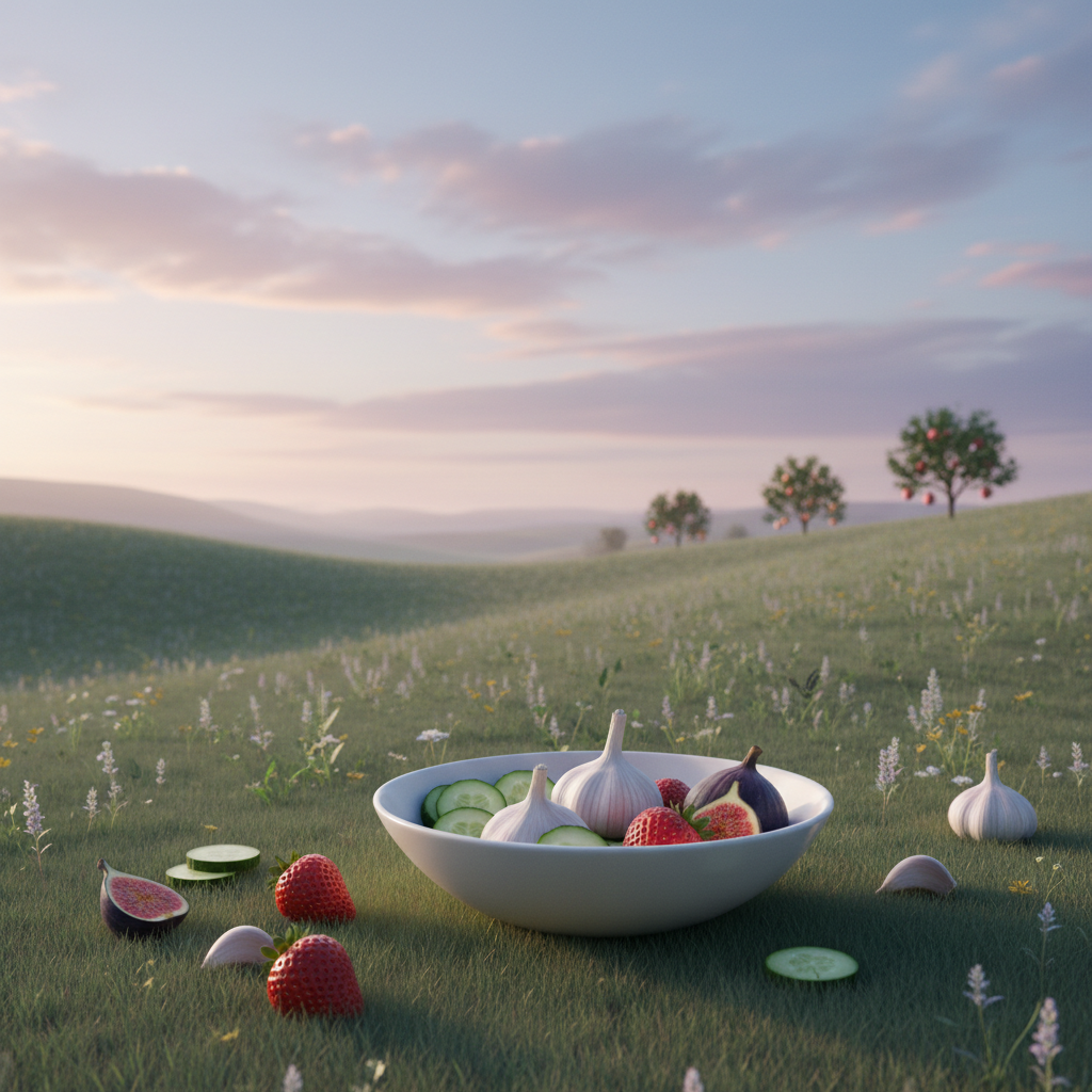 Garlic, fruits, and vegetables enhance natural human scent.