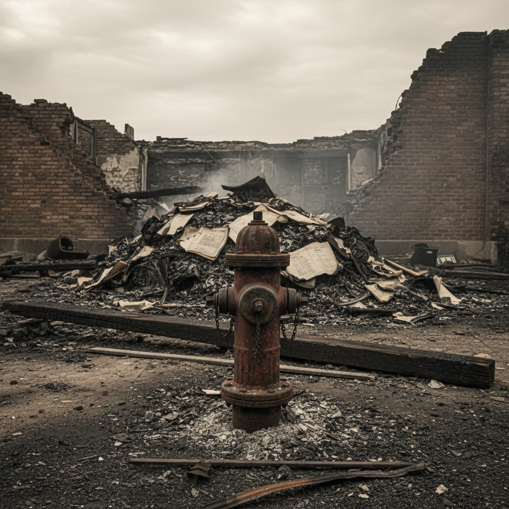 Unknown inventor of fire hydrant, patent lost in fire.