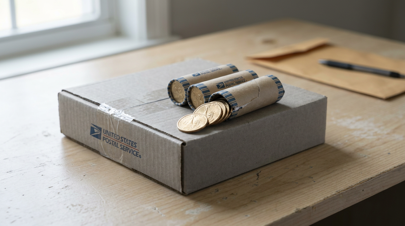 Presidential $1 coins being shipped directly to customers by the U.S. Mint.
