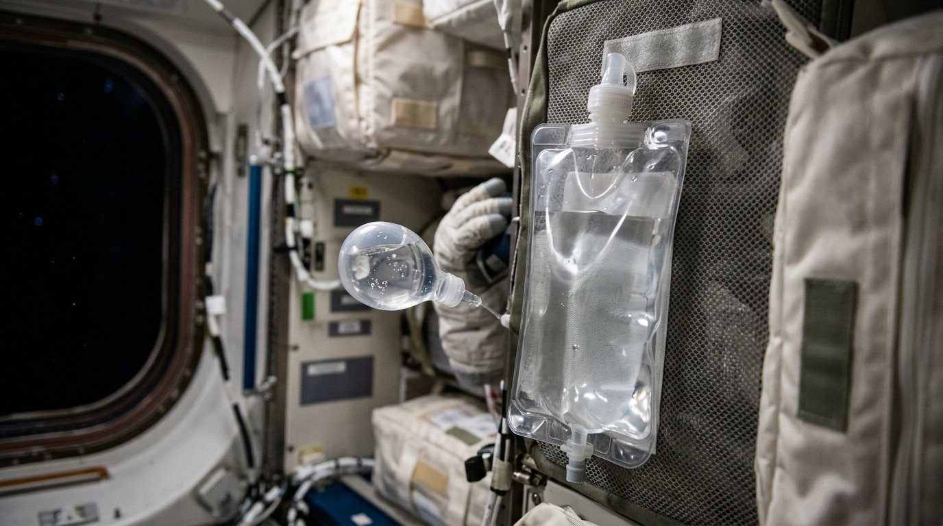 Burping in space: microgravity affects gas and stomach contents.