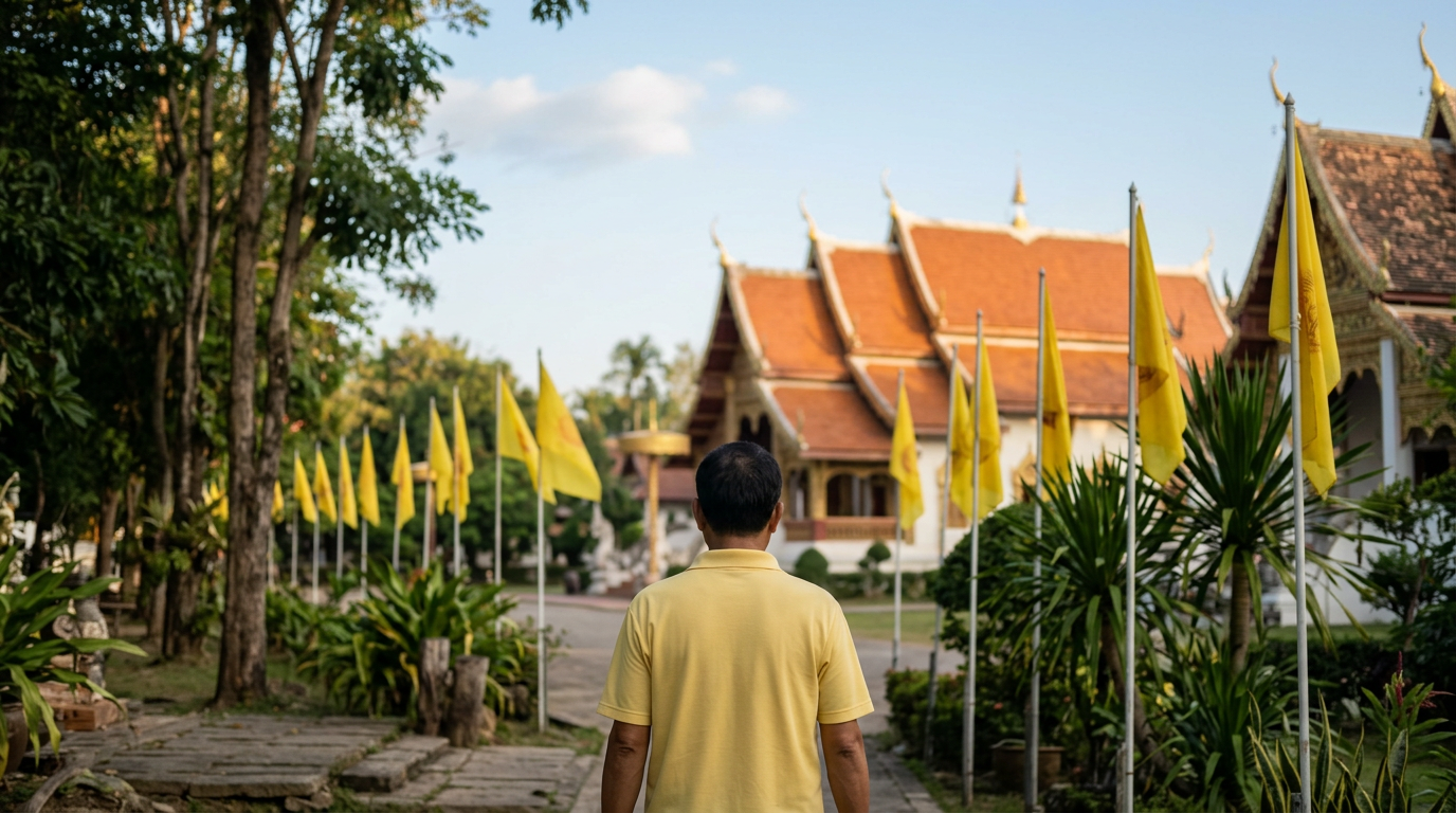Monday is linked with yellow in Thai tradition.