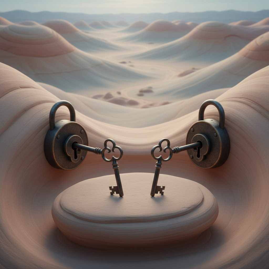 Twins unlocking each other's phones