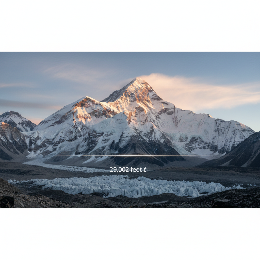 Mount Everest's first official height was listed as 29,002 feet because 29,000 feet looked too rounded to be believable.
