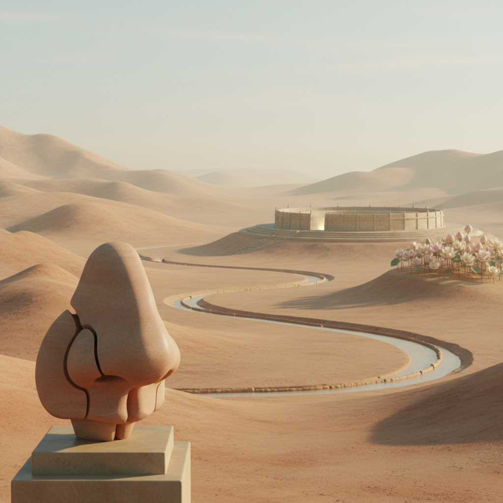 Ancient Indian surgeons perform plastic surgery with tools.