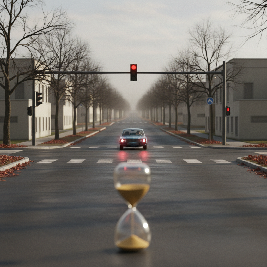 Red light stops: average person spends 6 months waiting.