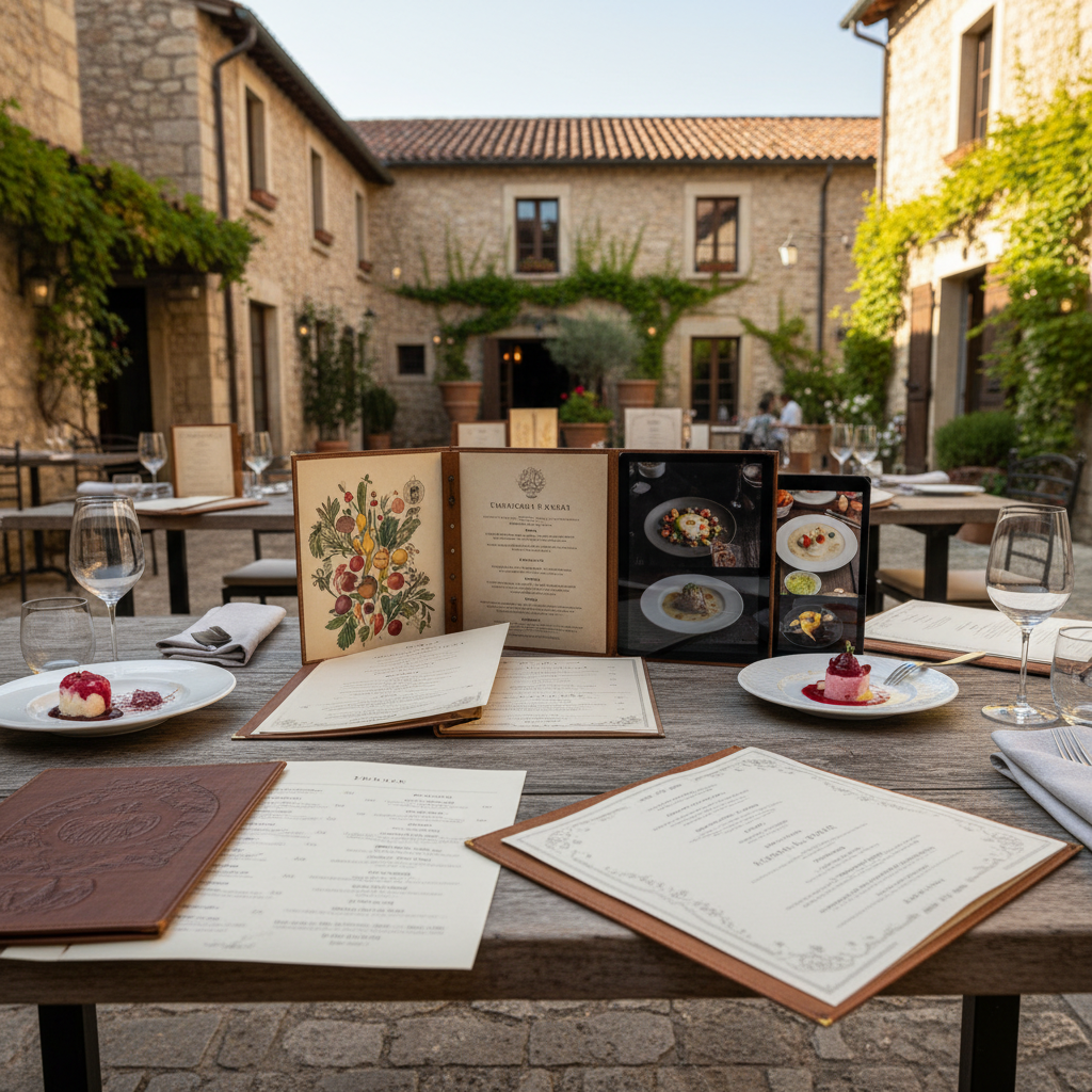 Restaurant menu design influencing customer spending