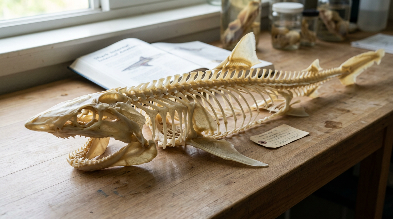 Sharks have cartilage skeletons, not bone, making them lighter and less likely to fossilise.