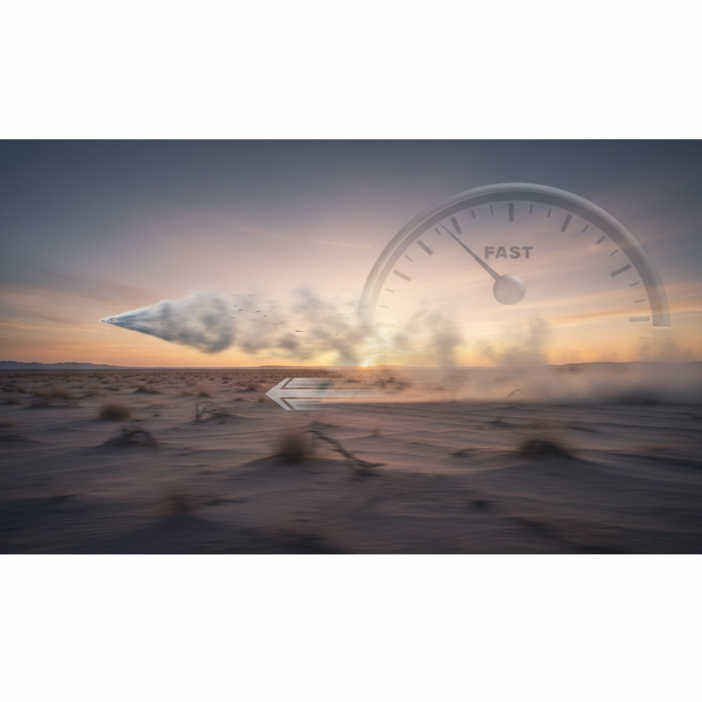 Sneeze traveling at 100 miles per hour