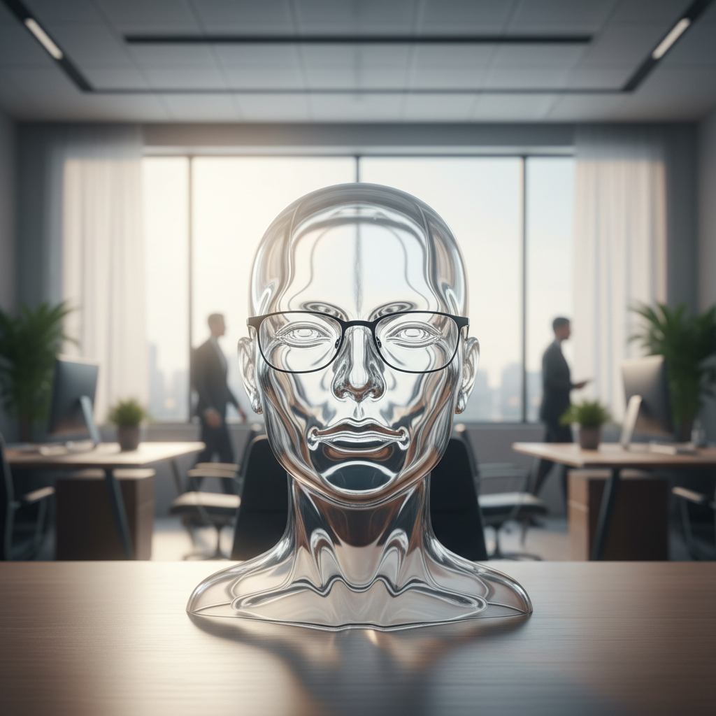 Glasses wearer in a job interview, more likely to be hired.