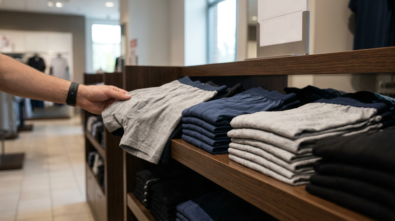 Men's underwear icon, signaling recession
