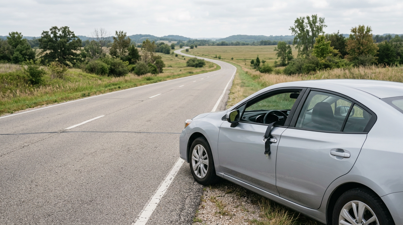 Statistic graphic: motor vehicle crash fatality risk vs. seat belt safety.