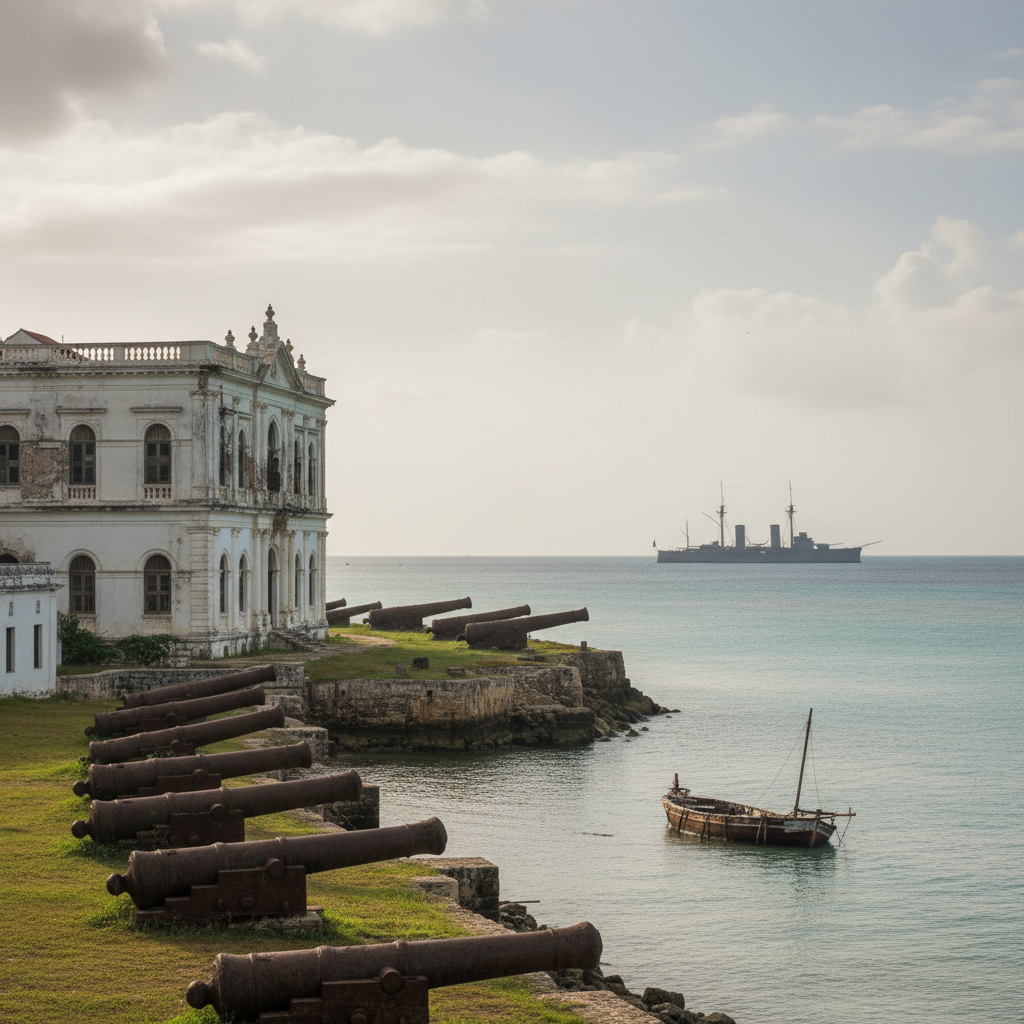 Historical photo, lasting impact visualized.