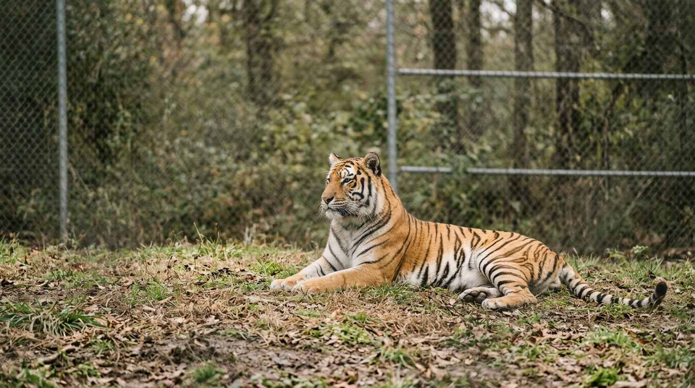 Tigers in U.S. captivity outnumber wild tigers globally.