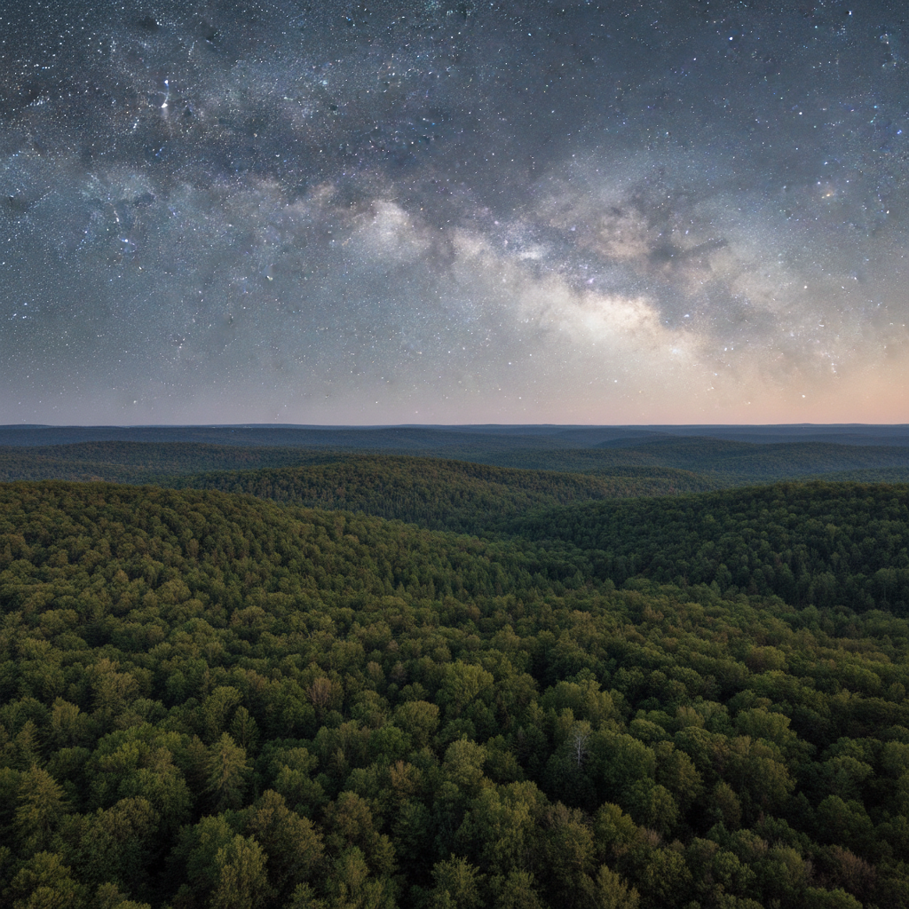 Trees outnumbering Milky Way stars.