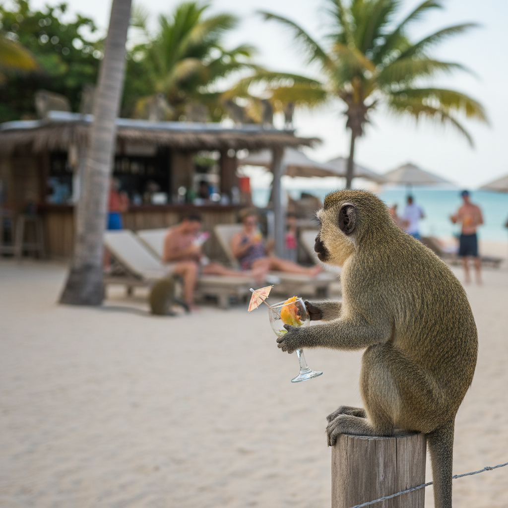 Primates in a comparative study.