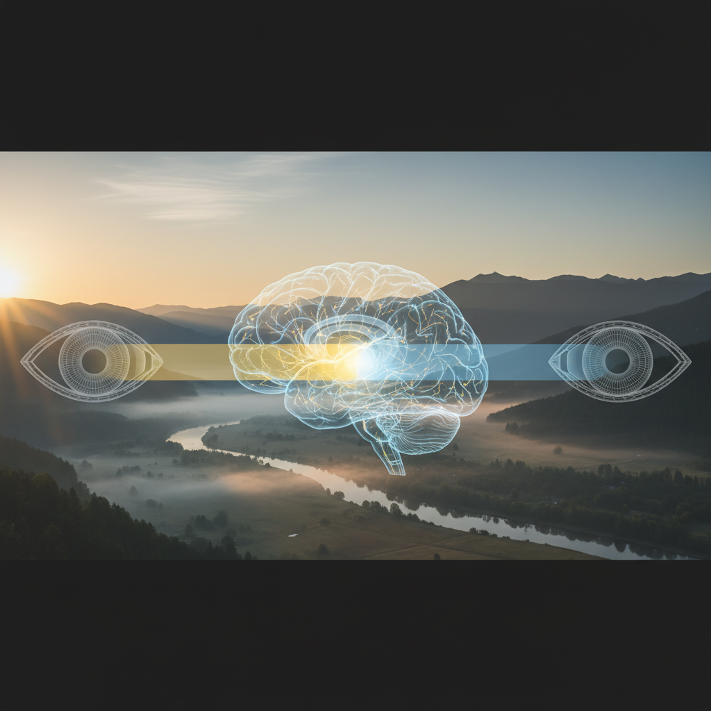 Eye dominance diagram.