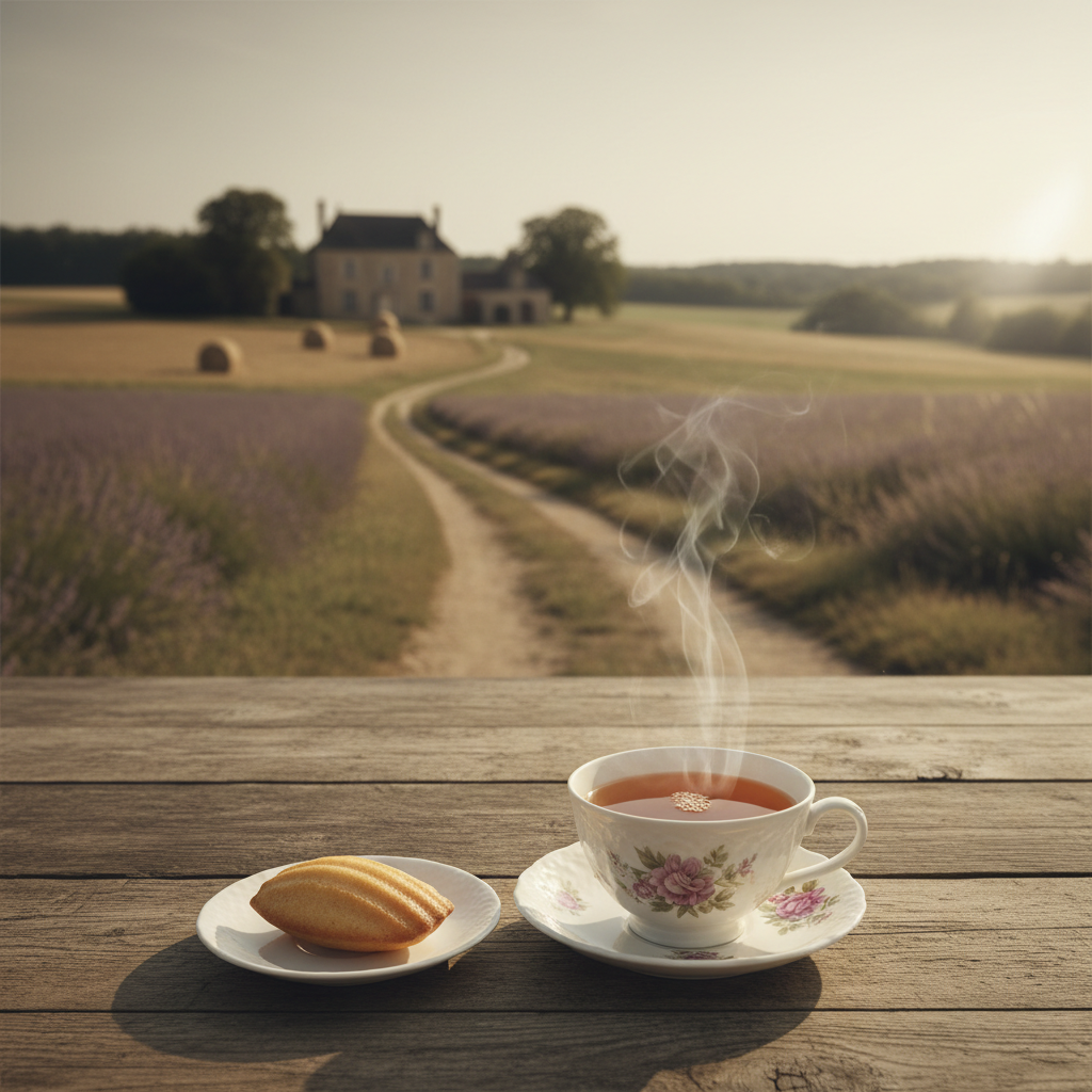 Marcel Proust at his writing desk.