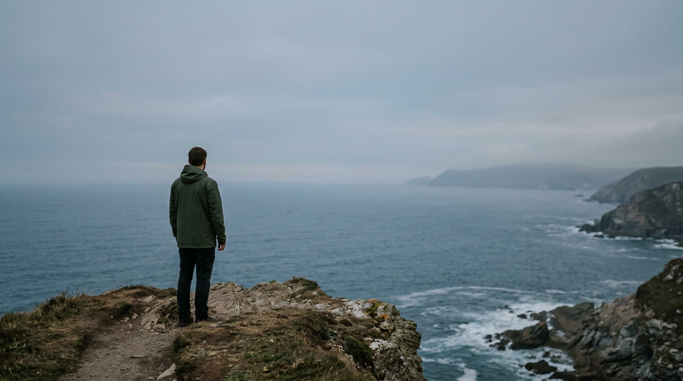 Person overcoming fear, embodying courage and mastery.