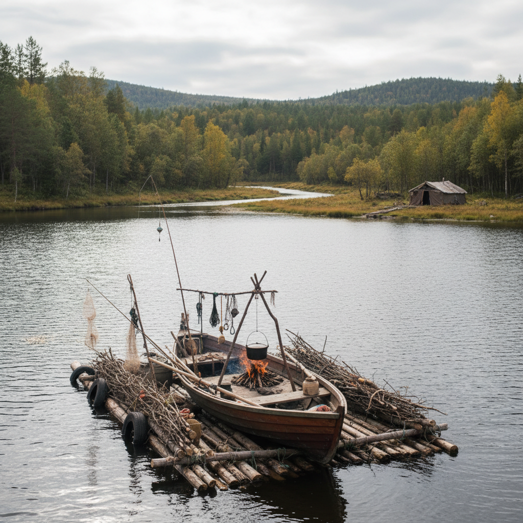 Person doing push-ups outdoors, determined expression.